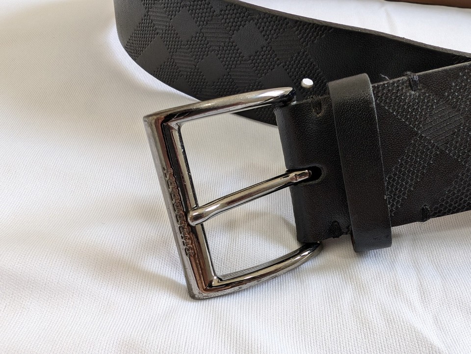 Burberry Belt Men's Size 36 Black eBay