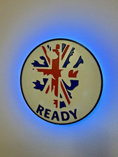 10" Large Glasgow Rangers Ready Light Up Badge For Bar, Pub, Home, Garage