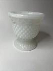 Vintage Avon Hobnail White Milk Glass Floral Footed Vase Collectible