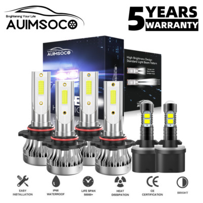 For GMC Sierra 1500 2500 1999-2002 Combo 6x Led Headlight + Fog Light Bulb Kit