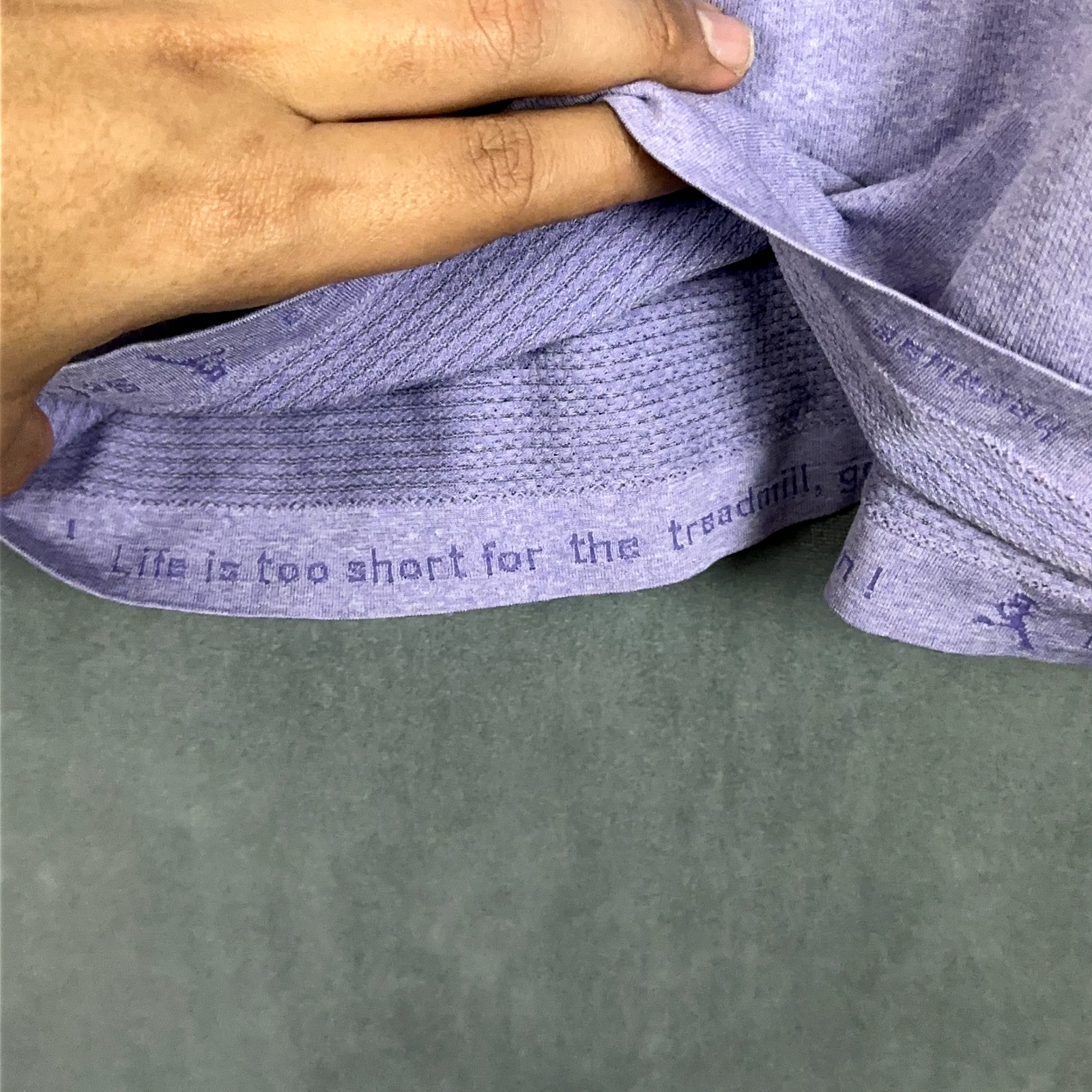 lululemon swiflty tech lavender heather shirt