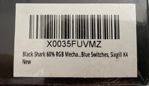 BLACK SHARK MECHANICAL KEYBOARD GAMING RGB BACKLIT WIRED PROGRAMMABLE SIXGILL K4 - Picture 6 of 6