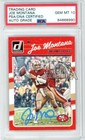 Joe Montana 2016 Panini Donruss Autograph Card #262 PSA/DNA 10 (Light Blue)