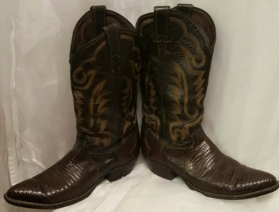 justin iguana lizard boots