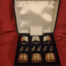 Vintage Silver Plated Swan Card Holders And Napkin Rings. Quality UK Mid century