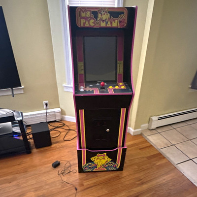 Arcade1Up Ms. Pac-Man Reproduction Upright Video Arcade Cabinet Machine