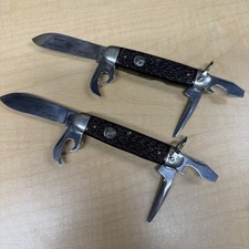 Ulster BSA Official Boy Scouts of America USA 4-Blade Scout Knife, Lot Of 2