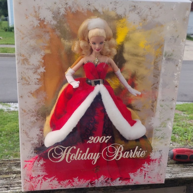 Mattel Barbie 2007 Holiday Barbie Collector Doll 12in Blonde NIB