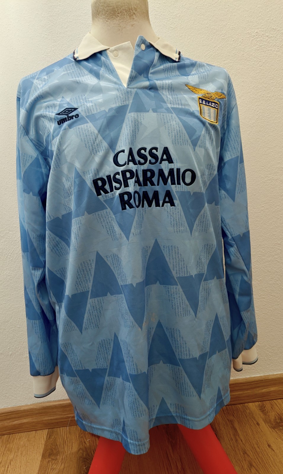 Maglia Lazio Match Worn Shirt 1990 1991 Sclosa Calcio Serie A