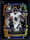 2021 Select Lamar Jackson Tie Dye Prizm Die Cut Concourse #10/25 Ravens