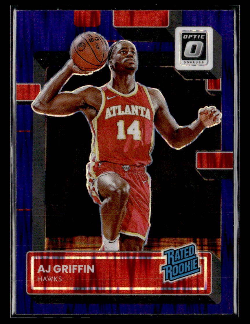 2022-23 Donruss Optic #204 AJ Griffin Purple Shock Card Atlanta Hawks
