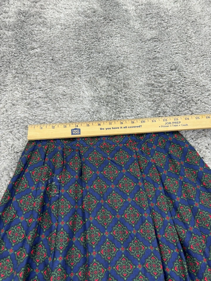 Falda Pendleton Mujer 6 Geométrica Floral Plisada Línea A Cachicho Hada De Colección Años 90 Foto 3 de 4