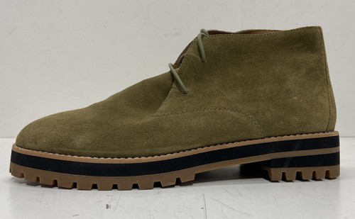 Banana Republic Hinto Olive Green Suede Lug Sole Chukka Boots Size 10