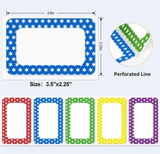 5 Colors Name Tags Stickers 1000 Labels Star Style for Office, Meeting, School..