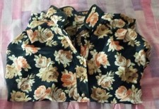 Camicia da notte nuova con etichetta da donna vintage taglia 50 floreale
