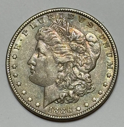 1886 Morgan Silver Dollar (90% Silver) ~ AU