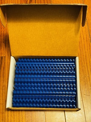 GBC Presentation Bindings Spines Combs - 5/8'' Blue - 19 Ring 100 Pcs. NEW