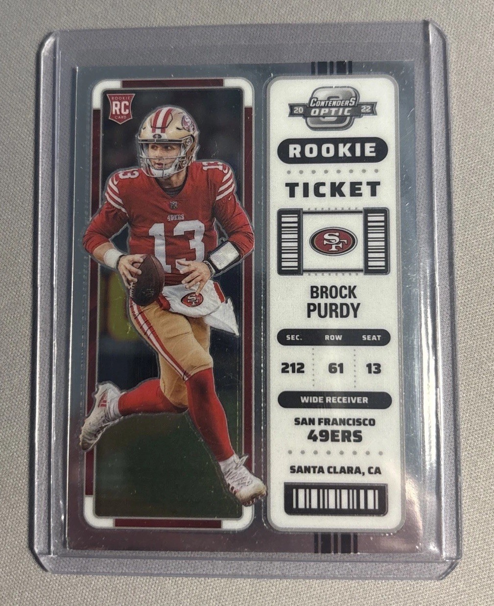 2022 Panini Contenders Optic - Rookie Ticket Brock Purdy #68 (RC)