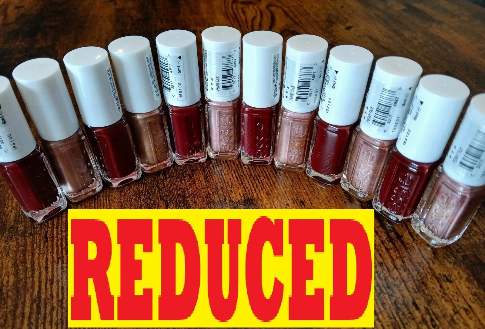 12 X ESSIE NAIL VARNISH IN 2 SHADES BORDEUX & PENNY TALK 5ml SIZE