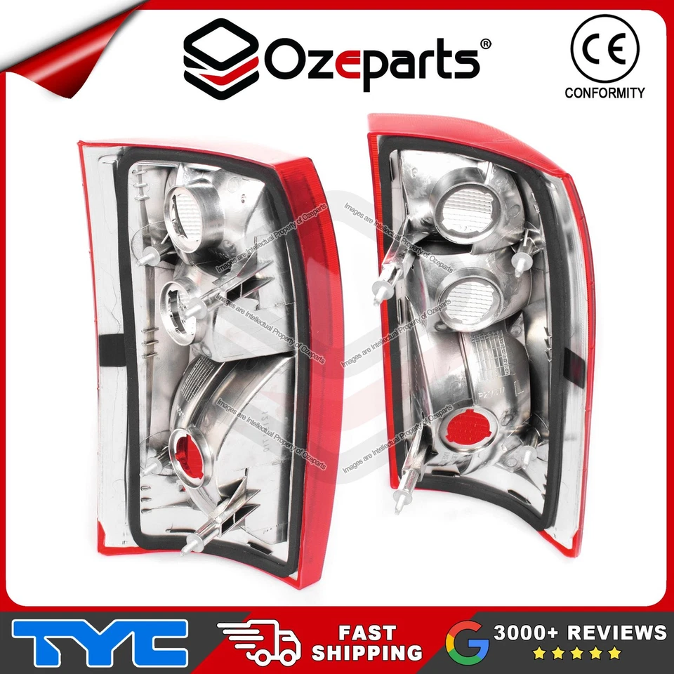 TYC Pair LH+RH Tail Light Lamp For Holden Commodore VT VU VX VY Ute Wagon 97-03 - Image 2 of 4