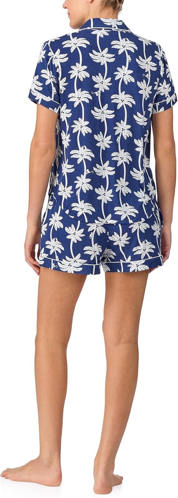 NWT Kate Spade New York Palm Printed Short Sleeve Knit Shorty Pajama Set S thumbnail 6