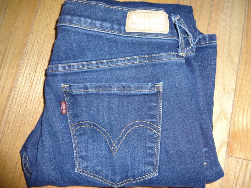 Levi's 505 Straight Leg Women's Blue Jeans 4M - 27x32 Blue Denim