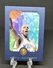 Kevin Garnett 1995-96 Skybox E-XL Basketball Blue RC #9 Minnesota Rookie Card. rookie card picture