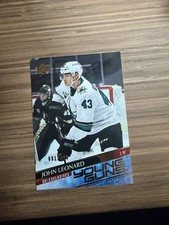 2020-21  Upper Deck Exclusive Young Guns #474 John Leonard RC Rookie Card 4/100. rookie card picture