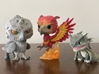 Funko Harry Potter Hungarian Horntail Dragon, Hawkes, Buckbeak~ Set Of 3