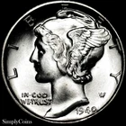 1940-D Mercury Dime GEM BU Uncirculated US Silver Coin