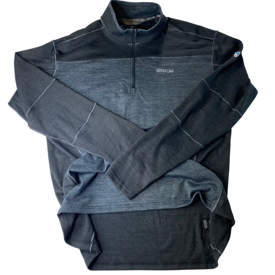 KUHL Ryzer 1/4 Zip Pullover Sweater Mens 2XL Performance Base Layer Silver Oak - Image 4 of 4