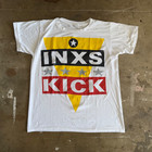 80s VINTAGE INXS KICK OFF TOUR AMERICA 1988 CONCERT T-SHIRT MEN SZ L BAND TEE