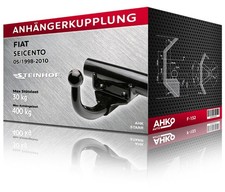 Anhängerkupplung für Fiat SEICENTO, Bj. 05/1998-2010 (F-132)