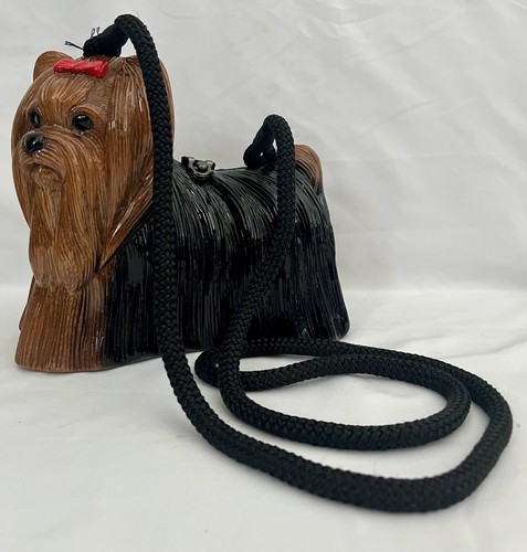 Timmy Woods Brand Handbag Yorkshire Terrier Purse Beverly Hills