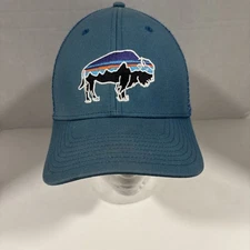 Vintage Patagonia Buffalo Bison Patch Trucker Hat Cap Adjustable