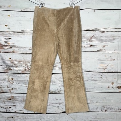 VTG Apostrophe NWT Size 18 Blonde Folk Forest Suede Genuine Leather Pants