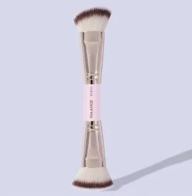 1Pc MAANGE Double Head Makeup Brush Professional Foundation, Contour, and Powder