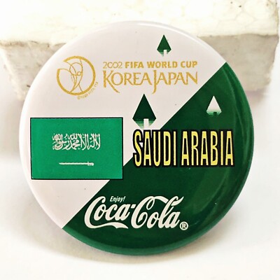 2002 FIFA WORLD CUP Brooch Saudi Arabia Korea Japan Football