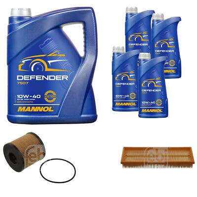 FEBI BILSTEIN Inspektionspaket 9L MANNOL Defender 10W-40 für Nissan Interstar