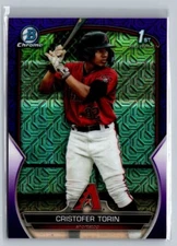 Cristofer Torin 2023 Bowman Chrome /250 1st Purple Mojo Refractor #/250 #BCP-204