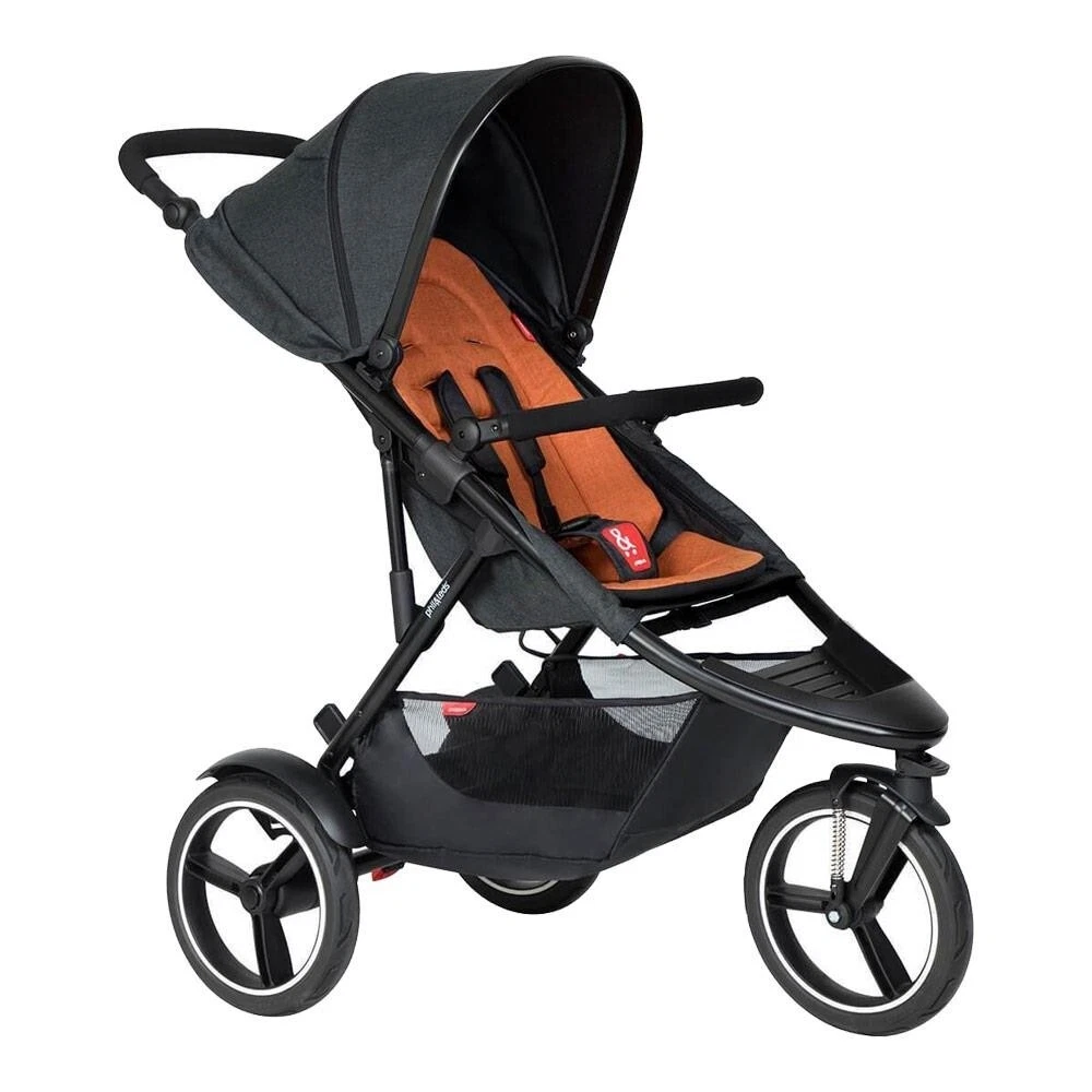 phil&teds buggy dash including seat liner seat cover design rust