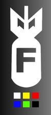 F Bomb Window Sticker Decal - Multiple Colors