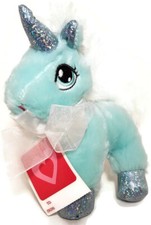 Dan Dee Collectors Choice Small BLUE UNICORN Plush Stuffed Animal Toy Blue 7"