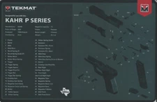 Illustrated Gun Cleaning & Repair Mat for Kahr, 11x17 Neoprene Rubber SHIPS FREE