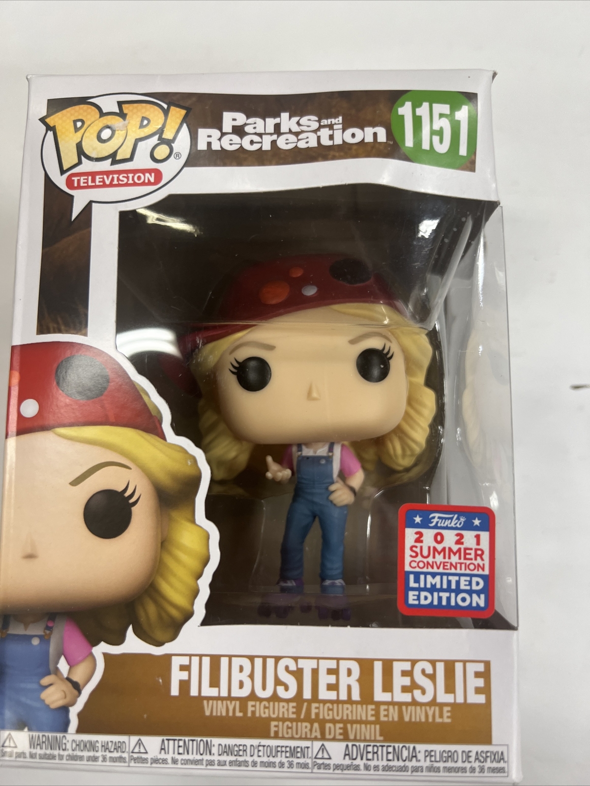 Sale Funko Pop! Parks &Amp; Rec Filibuster Leslie - (Fye/2021 Sc Le) Damaged Box