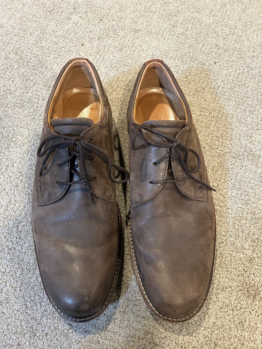 Ecco Shock Point Brown Leather Lace Up Oxford Men display picture 3