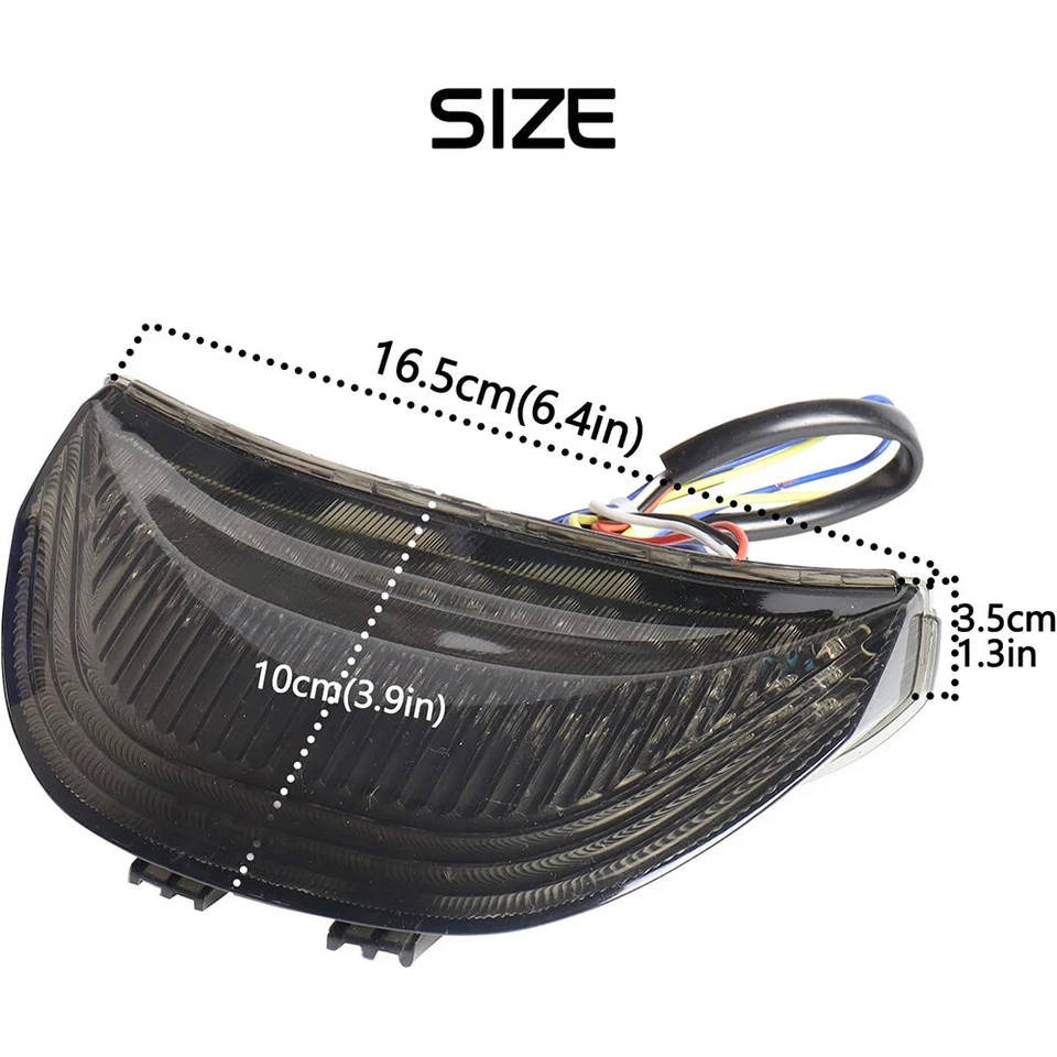 Светодиодный стоп-сигнал задний фонарь встроенный поворотник для Honda CBR 600RR 1000RR 2003-2007 годов выпуска - Изображение 2 из 4