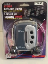 Alaron personal stereo Cassette Player w 3 band graphic equalizer RY-259 NEW