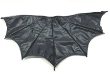 SU-C-MF-JST-BAT: Custom 6 wire Black Cape for McFarlane Justice League Batman