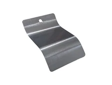 S Curve Blank Aluminum Panels for Paint and Powder Coat - 3 x 5 Inch Set of 25